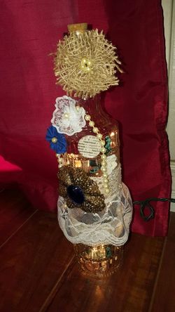 Vintage wine bottle light