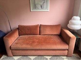 Room & Board 76" Burnt Orange Sofa/ Couch