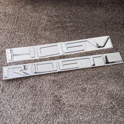 Chrome Tailgate Insert Letters for 2019-2025 Silverado Emblem
