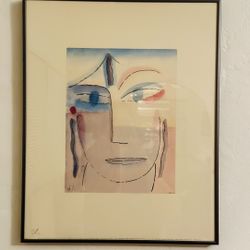 Alexej von Jawlensky "Head with Open Eyes" - Framed Museum Print