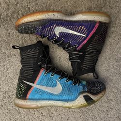 Nike Kobe 10 X Elite High What The WTK Multicolor Size 8 Sneakers 815810-900