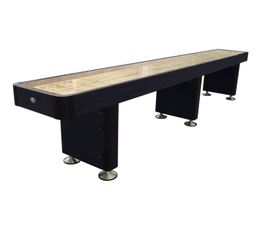 New In Box Playcraft Woodbridge Black 14' Shuffleboard Table: HDLLC8711
