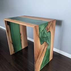 Epoxy Waterfall End Table