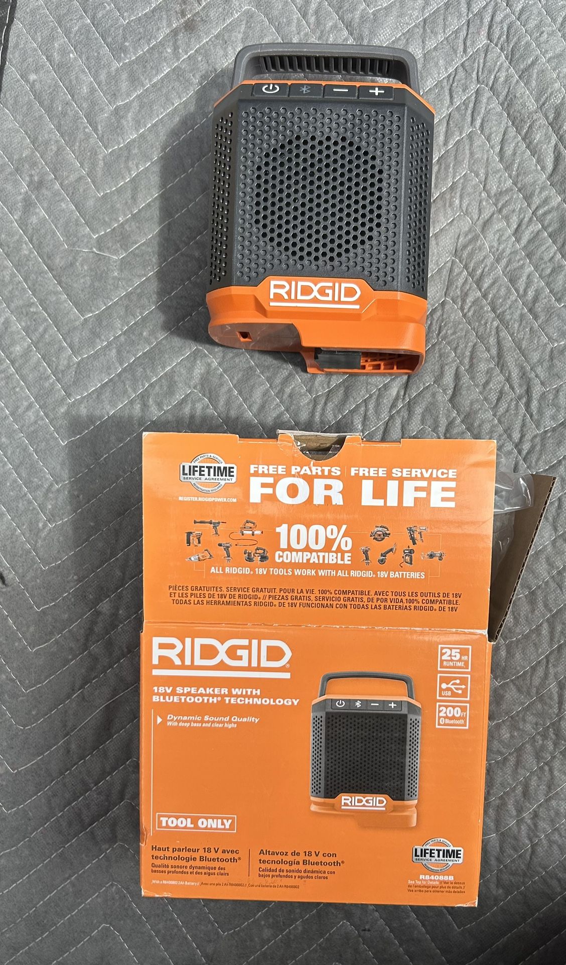 RIDGID 18v Speaker 