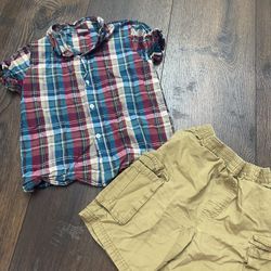 Boys Shirt And Shorts Size 6 By Womder Nation #21