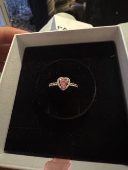 Pandora pink ring and necklace!!!