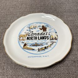 9” Canada’s North Lands Antique Plate 