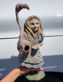 CHRISTOPHER BLAKE ALICE IN WONDERLAND BIRDHOUSE FOLK ART  from DEPT 56