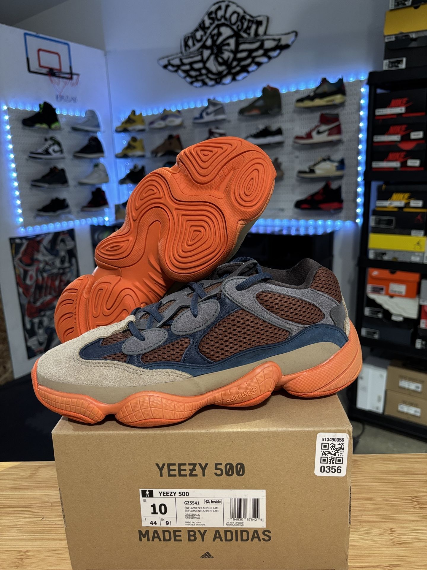 ADIDAS YEEZY 500 “ENFLAME” SIZE 10