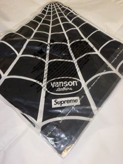 Supreme Vanson Spider-Man Bandana Cotton Black and White