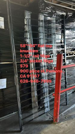 58”*94” flat top knuckles Fence