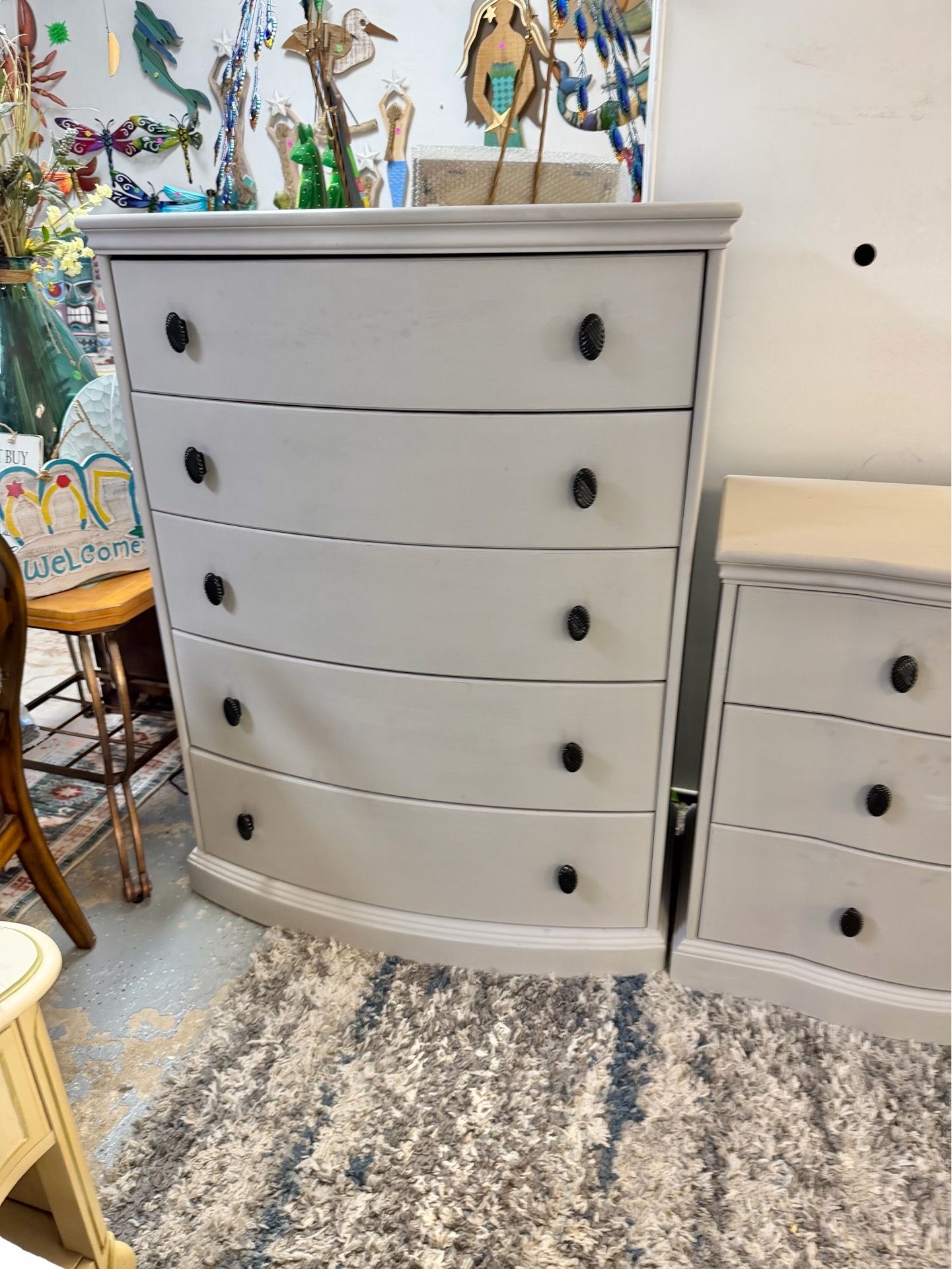 Large solid wood chest dresser
