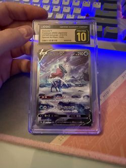 Suicune V CGC Pristine 10 Japanese Holo