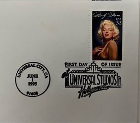Marilyn Monroe 1st issue day issue stamped envelopes