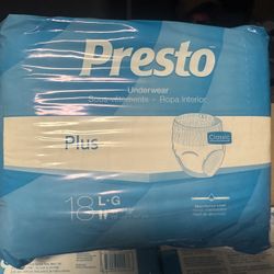 Presto plus large 18 count 