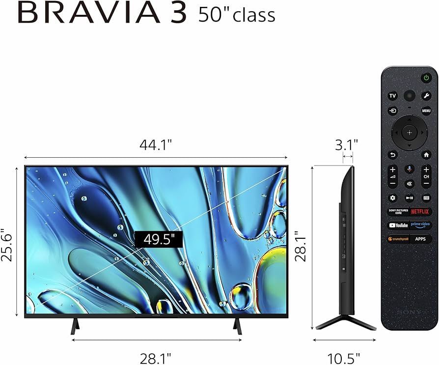 50-Inch Class 4K Ultra HD BRAVIA 3 LED Smart Tv Sony