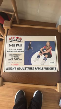 Weight adjustable ankle weights - new - all pro