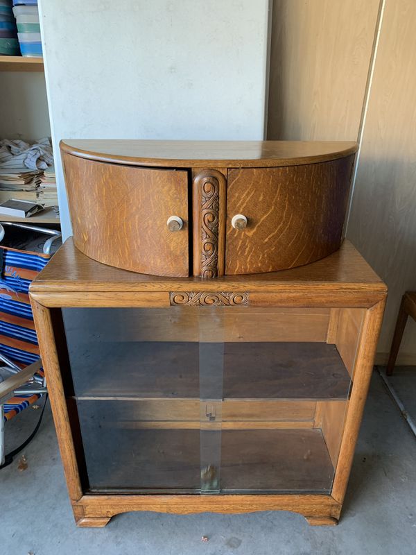 Antique oak bar or display for Sale in Mesa, AZ OfferUp