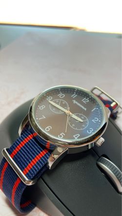 Arizona watch 40 millimeters navy blue and red