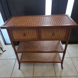 Bamboo storage cabinet