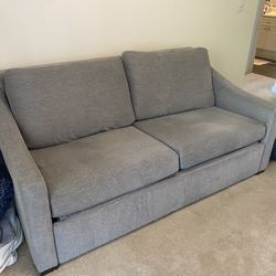 Crate & Barrel Slope Arm Queen Sleeper Sofa