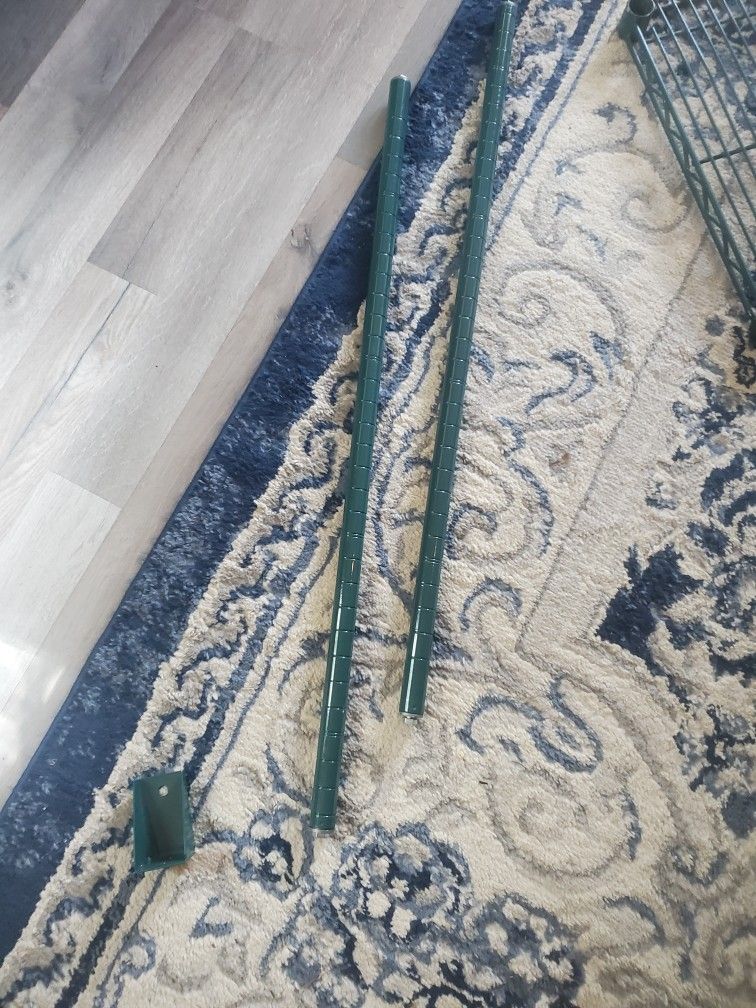 3-Foot Vertical Poles for Industrial epoxy wire shelving