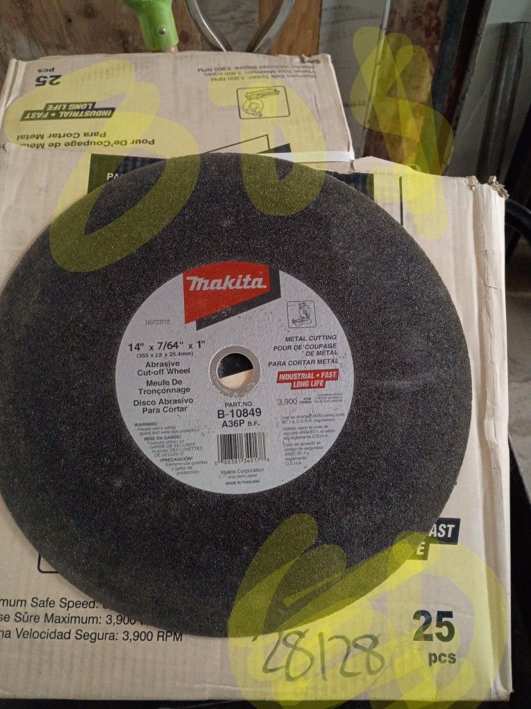 Makita 14" Cutoff Blades 