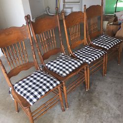 Early Oak Kitchen Chairs
