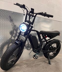 52V/1500W Electric E-bike, 40mph, 20ah Battery/20x4.0 Tire/Hydraulic Brakes