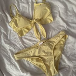 Yellow Swim Suit Bikini Summer 2 Piece