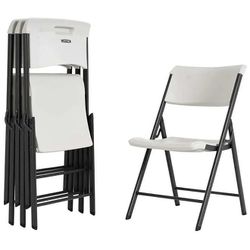New in box set of 4 Lifetime commercial folding chairs 