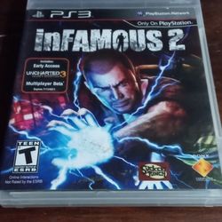 Infamous 2 PS3 Replacement Video Game Case With Booklet 