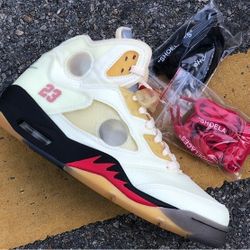 Jordan 5 Retro Off-White Sail 2