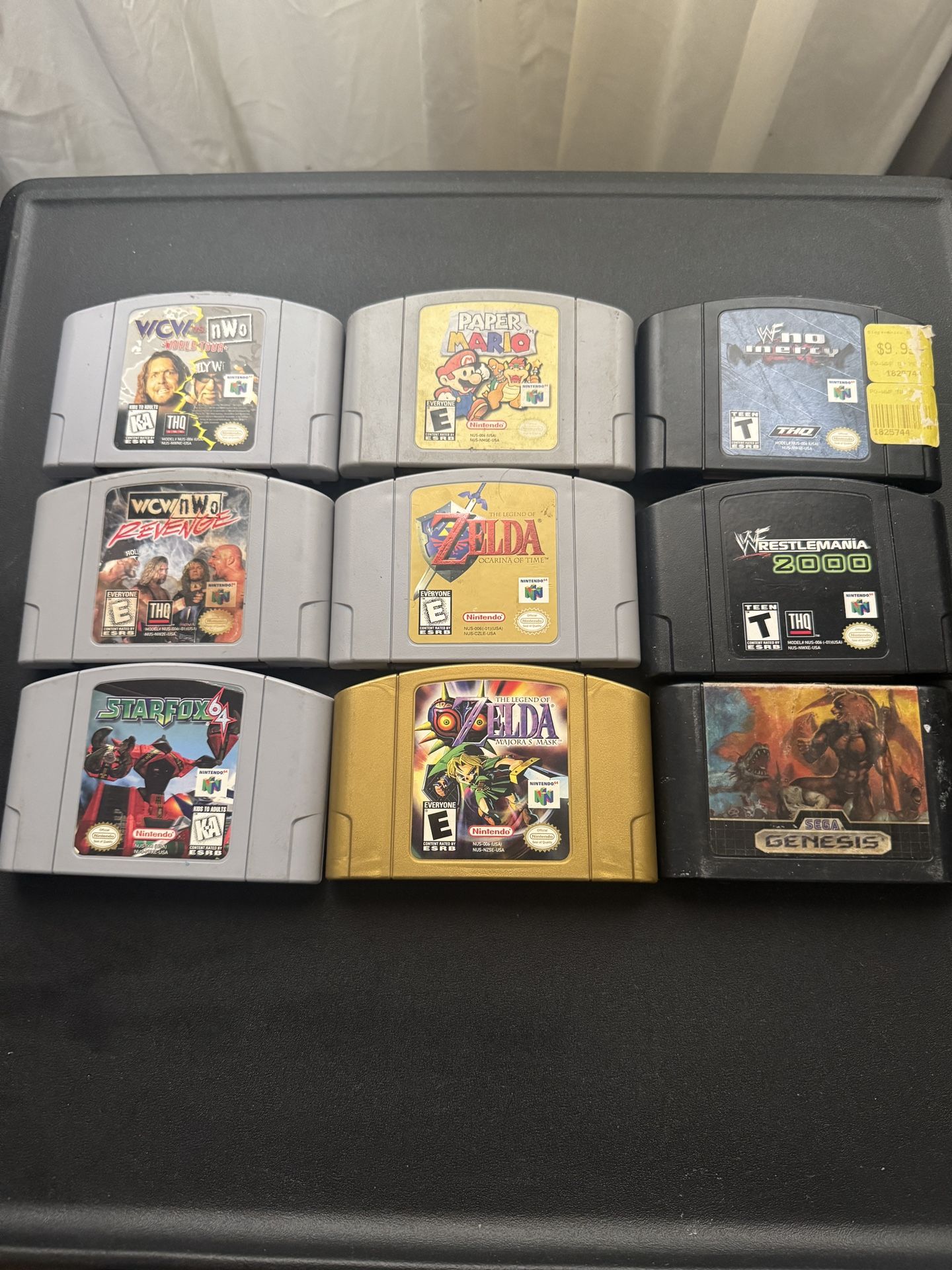 Nintendo 64 Games Zelda Majoras Mask Wcw Wwf Star fox