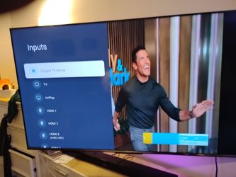 65 inch Smart TV Hinesse with full swivel bracket including sound bar and subwoofer