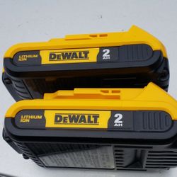 Dewalt 20v Batteries 2.0 Brand New 