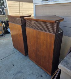 Pair klipschorn empty cabinet speaker (custom)