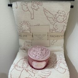 RACHEL ZOE ANGEL BLANKET & CANDLE