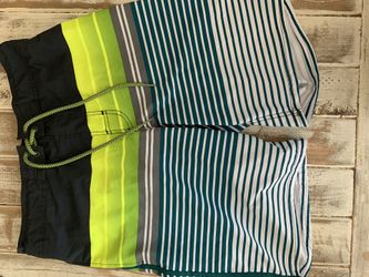 Men’s size 32-34 swim trunks (worn once)