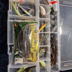 Fishing Gear In Plano Container