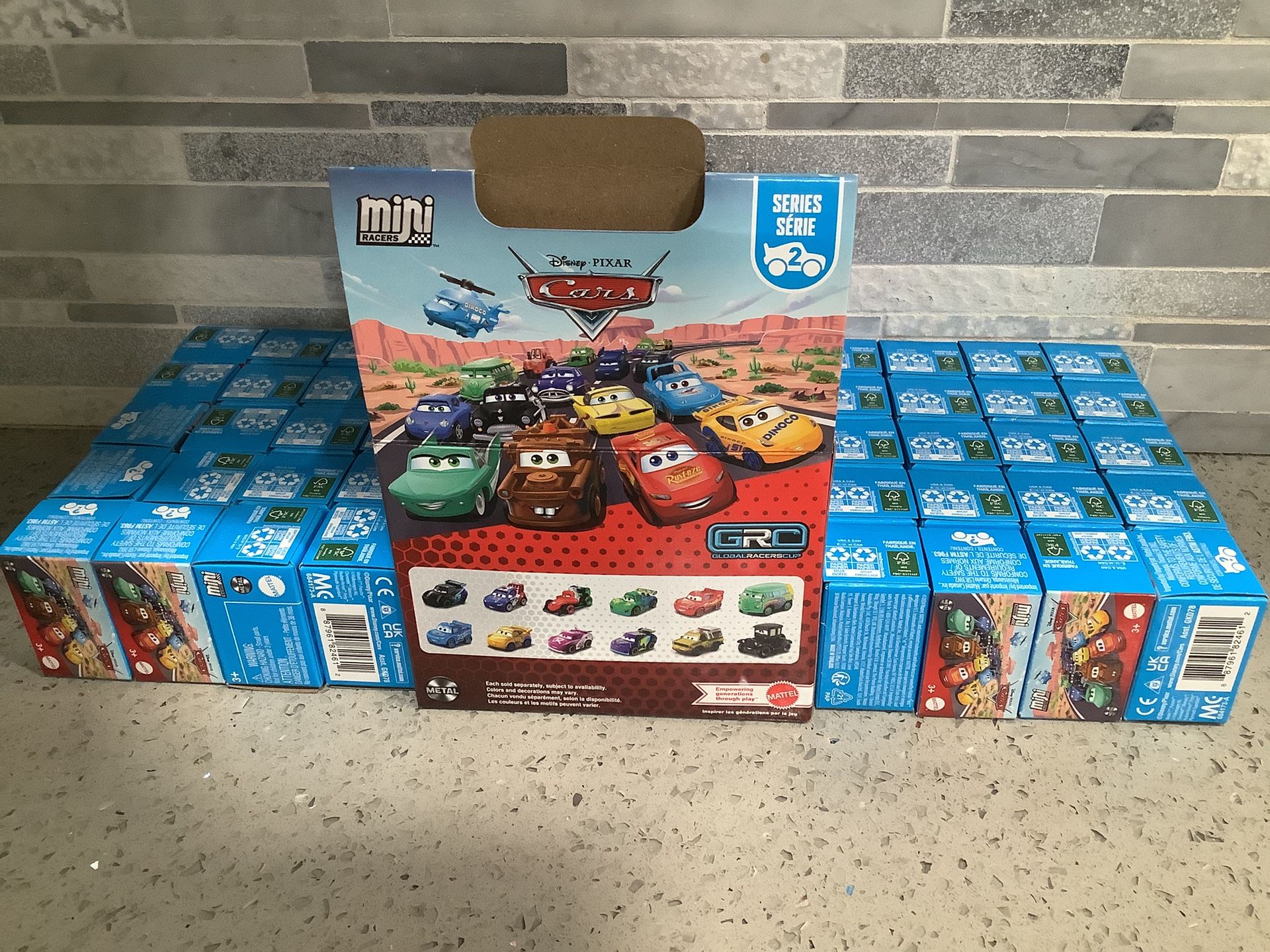 Lot Of 40 New Sealed Disney Pixar Mini Racers Metal Diecast Cars (VALENCIA) $120