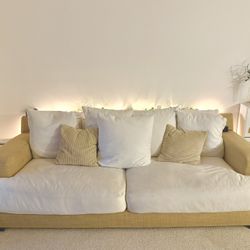 Beige & White Couch 