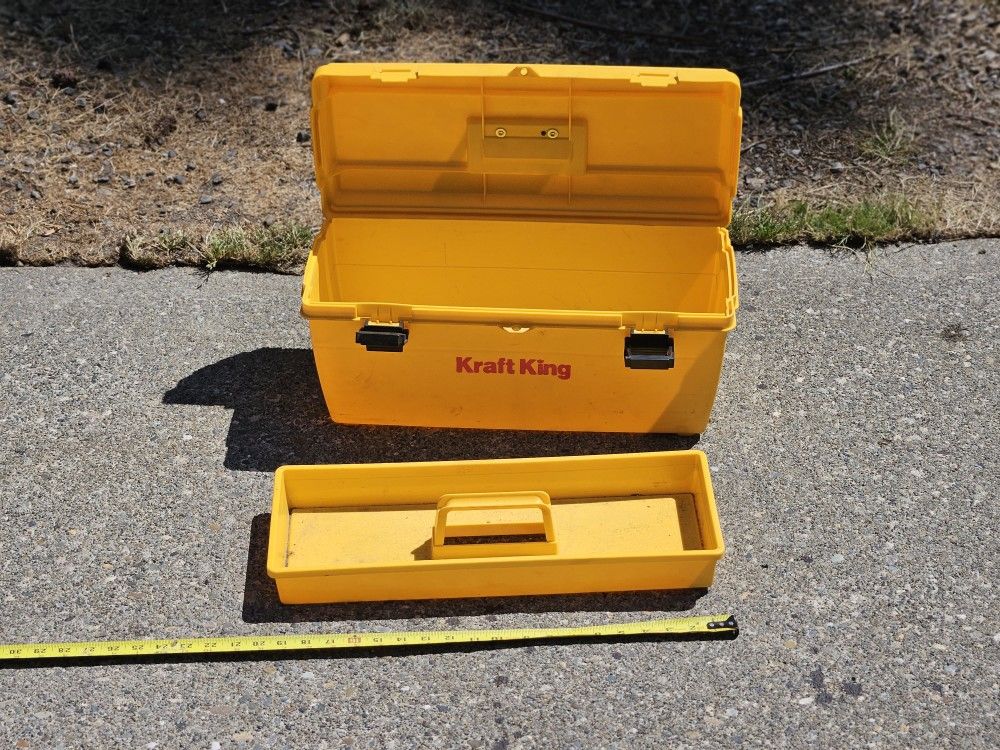Tool Box, 20" With Utility Tray