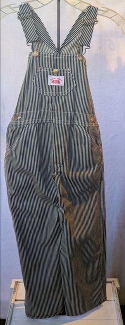 New Train Conductor Railroad Worker overalls striped Halloween costume Round House Brand Size 6 boys girls unisex