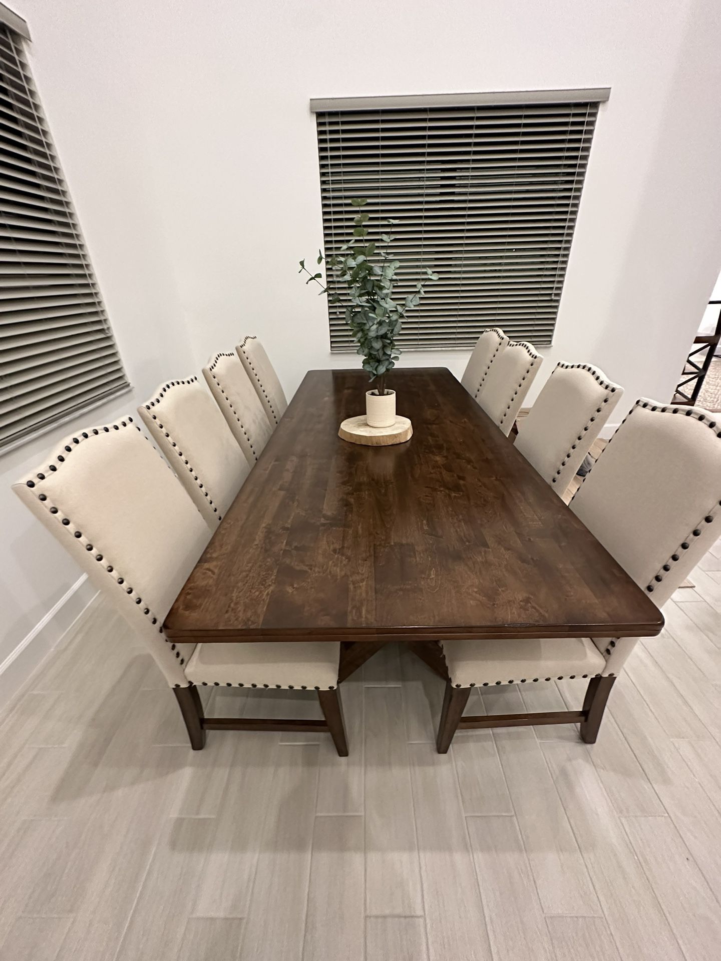 Large Dining Table With 10 Chairs 