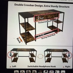 55 “ W Home office computer table