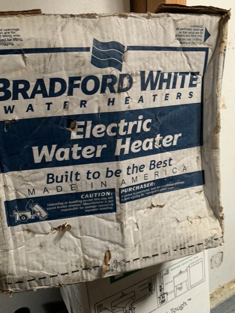 6 Gal Bradford White Electric Water Heater