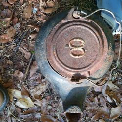 Cast iron tea kettle