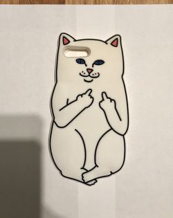 iPhone 6 6S 7 Plus Black White Soft Rubber Case Cover Cat Pet Sea Lion