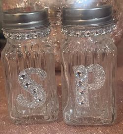 Sparkly Salt & Pepper Shakers – $8
